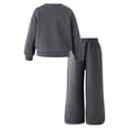 thumbnail image 5 of STETMN Valentines Sweatshirt Outfits for Girls Cute Heart Print Crewneck Top Wide Leg Pant for 2-7Y Spring Kids Set, 5 of 8