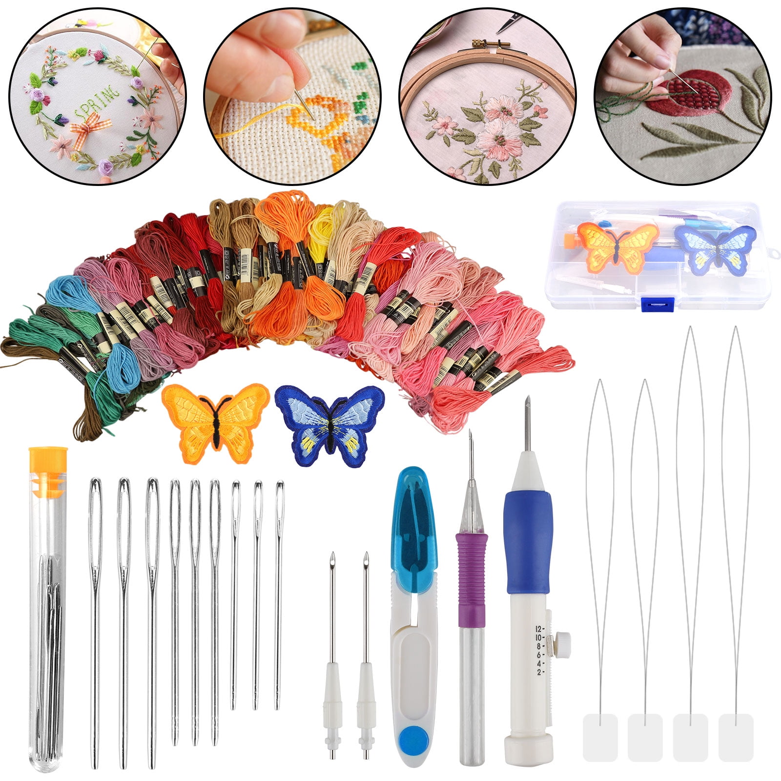 EEEkit Embroidery Pen Punch Needle Embroidery Patterns Punch Needle Kit