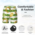 thumbnail image 5 of Gaeub Watercolor St Patrick Day Mens Swim Trunks Stretch Beach Shorts Quick Dry for Men Swim Shorts Swimwear with Pockets- Small, 5 of 9