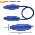 thumbnail image 2 of 4 Pack DIY Twist Curtain Tiebacks Creative Decorative Crystal Drape Tie Backs European Style Random Modelling Curtain Holdbacks for Home & Office Window Blackout & Sheer Drapery (Royal Blue), 2 of 8