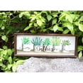 thumbnail image 2 of Parisloft Rassemble des Pots Succulents par Cindy Jacobs Décoratifs Plaque Murale à Cadre en Bois 19,3 x 1,2 x 7,3 Pouces (Rassembler), 2 of 6