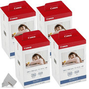 4 Pack Canon KP-108IN / KP108 Color Ink Paper includes 108 Ink Paper sheets + 6 Ink toners for Canon Selph4 Pack Canon KP-108IN / KPy CP1300, CP1200, CP910, CP900, cp770, cp760 Compact Photo Printers