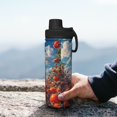 thumbnail image 7 of Yiaed Tomato Field Bottle Print Sports Insulated Kettle Bottle Reusable Stainless Steel Insulated Cup, Outdoor Portable Casual Stainless Steel Insulation Cup, 7 of 7
