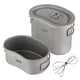 thumbnail image 1 of Juego de cantimplora de titanio para acampar al aire libre 380ml 750ml Maceta colgante Labymos  Cubiertos de titanio, 1 of 7