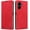 Red, variant on Case for Xiaomi Redmi Note 13 Pro Plus 5G Premium PU Leather Phone Cover with Card Holder Stand, Shockproof Flip Wallet Cover