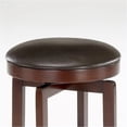thumbnail image 2 of Bowery Hill 31" Transitional Wood Backless Swivel Bar Stool in Cherry, 2 of 4