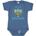 thumbnail image 3 of Inktastic My 1st Hanukkah with Menorah and Stars Boys or Girls Baby Bodysuit, 3 of 5