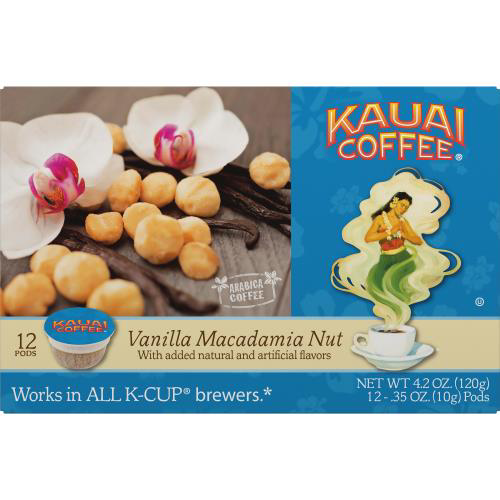 Kauai Coffee Vanilla Macadamia Nut Keurig KCups
