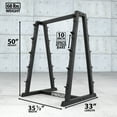thumbnail image 5 of Synergee Fixed Barbell Storage Rack for Straight & Curl Bars. Organizes Fixed Barbells and Curls Bars. Great Barbell Stand for Home and Commercial Gyms., 5 of 6