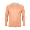 thumbnail image 7 of Domuza Sun Protection Shirts for Men Athletic Workout Long Sleeve Rash Guard Shirt Lightweight Crew Neck Tops Comfort Pullover for Fishing Running Pink XXL, 7 of 7