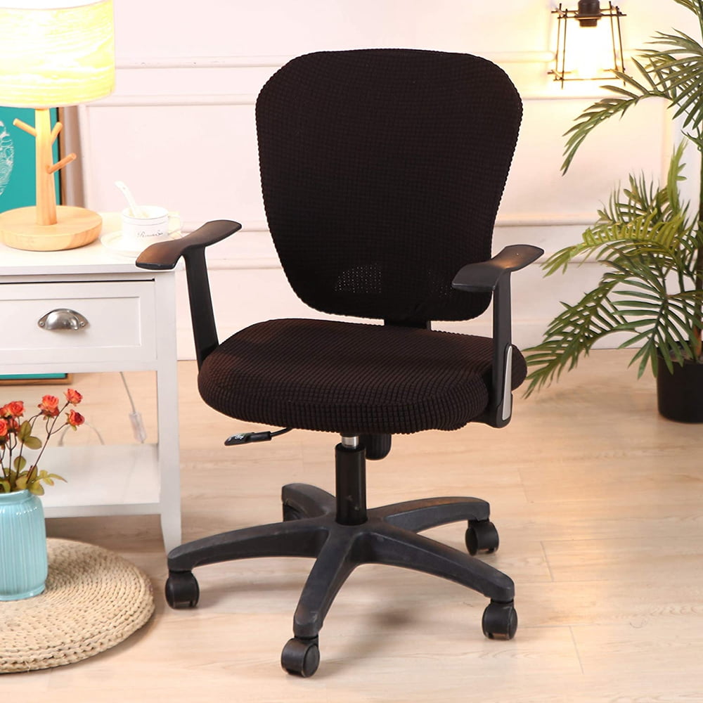 AUGIENB Removable Office Chair Cover All Season Computer Chair Seat Cover Case Stretchable with Headrest Covers Black Blue Red Coffee Green Walmart