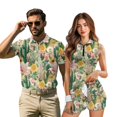 thumbnail image 2 of KUIFORTI Cactus Flower Men Women Matching Golf Shirts Matching Golf Shirts for Couple Woman Golf Tennis Dress with Pocket Built in Shorts Suitable for Outdoor Sports, 2 of 7