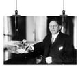 thumbnail image 2 of Print: Oscar Underwood, Half-Length Portrait, Seated At Desk, Facing, 2 of 4