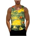 thumbnail image 4 of Taqqpue Mens Plus Size Tank Tops Casual Crewneck Hawaiian Sleeveless Shirts Loose Fit Quick Dry Graphic Beach Tank Top for Workout Gym Athletic Training Sports, 4 of 6
