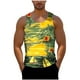 thumbnail image 4 of Camiseta sin mangas de cuello redondo para hombre, informal, a la moda, con estampado, cuello redondo, sin mangas, deportiva, blusa para hombre, 4 of 6