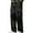 Noir, variante sur cllios Pantalon Cargo en Sergé pour Hommes Taille Élastique à Cordon Pantalon Jogger Décontracté Jambe Droite Pantalon de Travail Pantalon Cargo de Sport