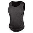 thumbnail image 4 of FRSASU Men's Tank Tops Quick Dry Workout Sleeveless Gym Muscle Shirts Athletic Bodybuilding Tee Shirt Dark Gray, 4 of 8