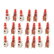 20Pcs 6 Pin 2mm Pitch Self-Locking Momentary DPDT  Micro Push Button Switch