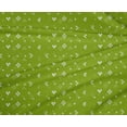 thumbnail image 4 of oneOone Polyester Lycra Green Fabric Geometric Bandhani Sewing Material Print Fabric By The Yard 56 Inch Wide, 4 of 4