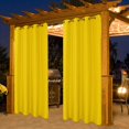 thumbnail image 1 of Waterproof Indoor/Outdoor Curtains 54 X 84 Inch, Cream, 1 Set Of 1 Panel, 1 of 5