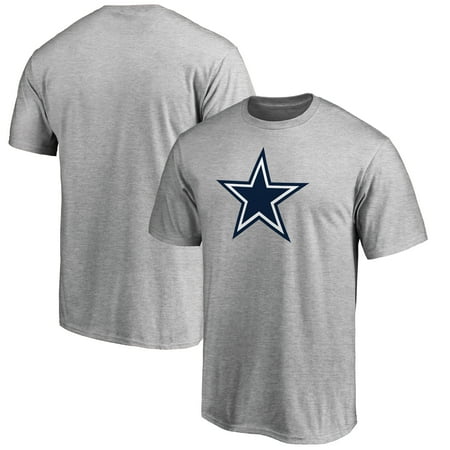 Dallas Cowboys Primary Logo Big Tall T Shirt Heather Gray