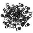 thumbnail image 3 of HOMEMAXS 50 Pcs Pipe Straps Pipe Clamp Hoop Hose Clips 1.50X1.00X0.70CM Black, 3 of 7