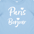 thumbnail image 4 of Inktastic Paris Bonjour with Hearts in White Text Boys or Girls Baby T-Shirt, 4 of 5