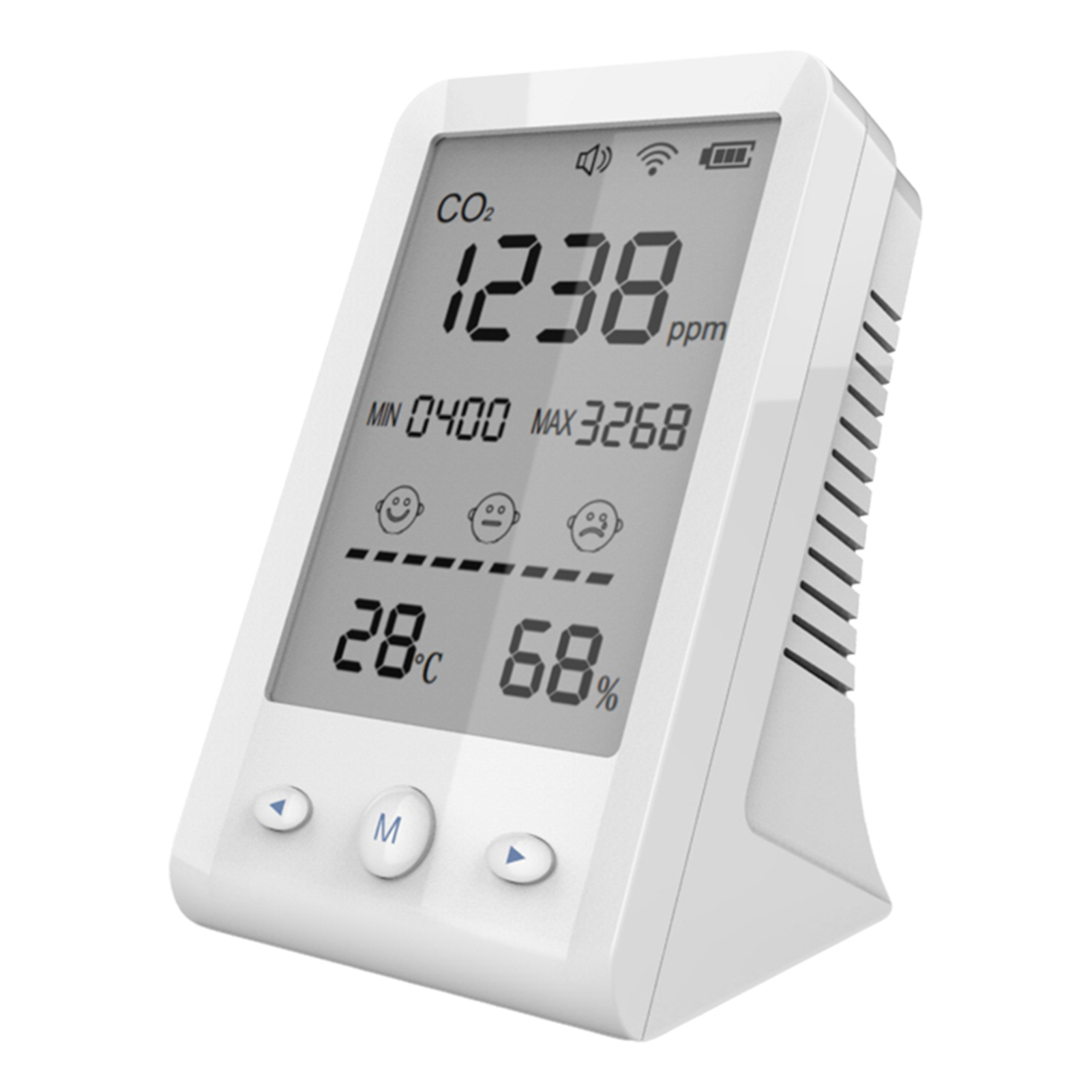 Lacyie Co2 Measuring Device Air Quality Pollution Monitor Home Office