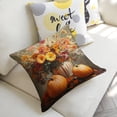 thumbnail image 3 of Flowers, pumpkinslinen throw pillowcase decoration pillowcase gifting preferred 24x24 inch cushion cover 2 sets sofa pillowcase sofa bedroom living room car, 3 of 5