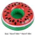 thumbnail image 3 of Portavasos flotante, flotador inflable, bandeja para bebidas de cerveza, regalo de PVC (sandía), 3 of 3