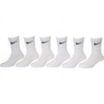 thumbnail image 2 of Nike Kids 6-Pair Lightweight  Crew Socks Shoes Black/White/Grey 10C-3Y, 2 of 3