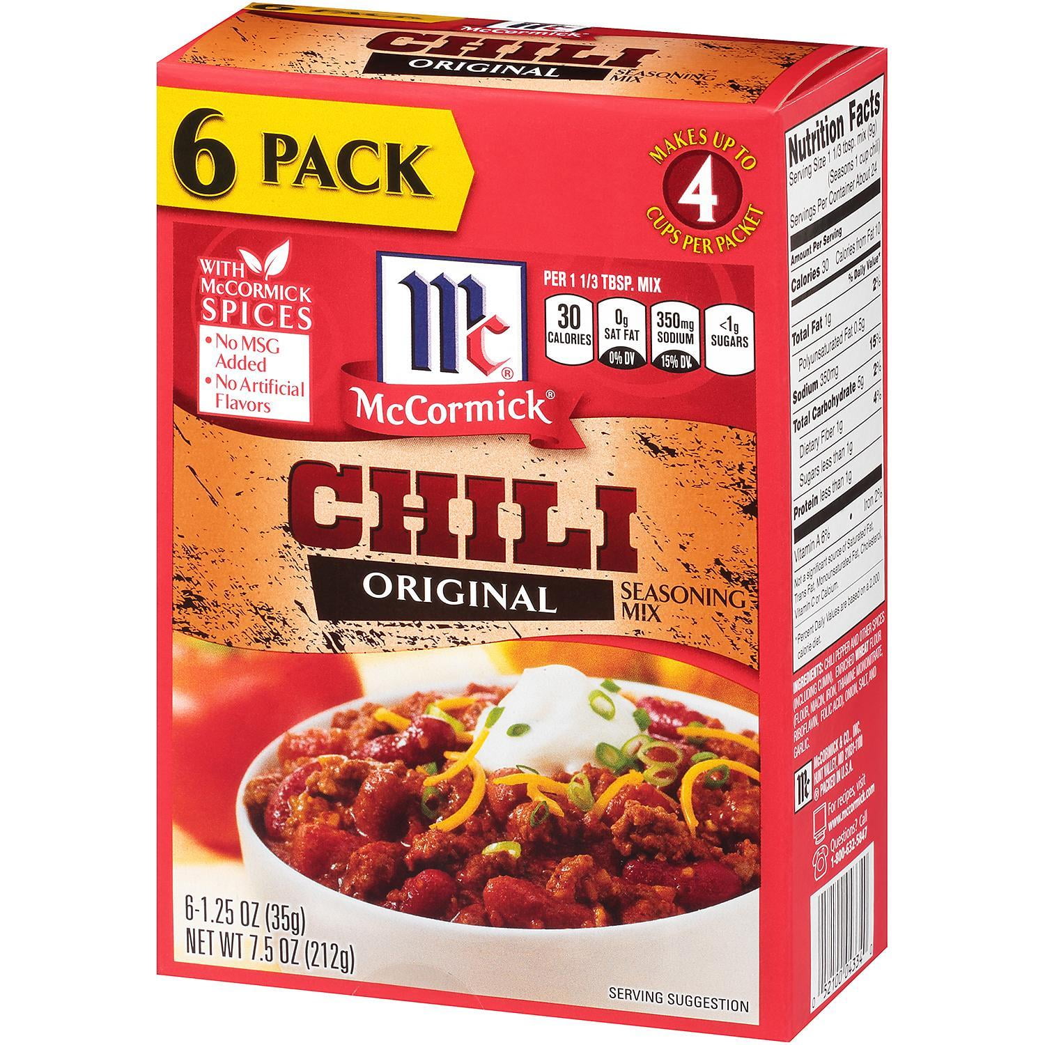 Mccormick Seasoning Mix, Chili, Original - 1.25 oz