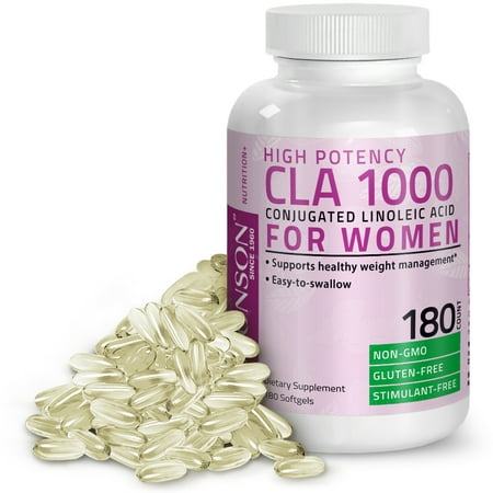 CLA for Women 1000mg High Potency Weight Loss Exercise Enhancement Non-GMO Conjugated Linoleic Acid, 180