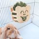 thumbnail image 5 of Estante de alimentación de heno para mascotas, soporte de pared de oso de madera ER, 5 of 5
