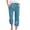 B-Blue, variant on Cotton Linen Pants for Women Summer Lightweight Casual Loose Trousers Women's Palazzo Pants Plus Size Straight Leg Capris for Beach, Black&M
