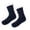 Navy, variant on Xfvqtps Unisex Grippy Slipper Socks Plush Lining Plush Edge Thick Snow Socks Carpet Socks Solid Color Comfortable Soft Warm Winter Fuzzy Socks Black