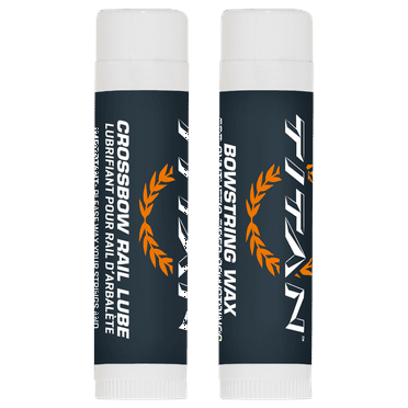 Titan Crossbow String Wax and Rail Lube Combo, White, 0.90 & 0.15 Oz Tubes, Gel
