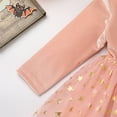 thumbnail image 6 of IBTOM CASTLE Toddler Girls Velvet Romper Tulle Tutu Dress + Cloak Baby Birthday Xmas Dress up Halloween Costume Fall Winter Outfits 3-4 Years Pink, 6 of 8