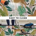 thumbnail image 5 of Leopard Botanical Outdoor Rug for Patio/Deck/Porch, Non-Slip Large Area Rug 4 x 6 Ft, Summer Tropical Animals Leaves Indoor Outdoor Rugs Washable Area Rugs, Reversible Camping Rug Carpet Runner, 5 of 8