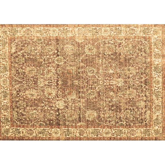 Ahgly Company Indoor Rectangle Persian Brown Traditional Area Rugs, 8' x 12'