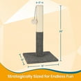 thumbnail image 6 of PAWBEE Cat Scratching Post with Sisal Rope & Hanging Ball Toy, 20”, 6 of 8