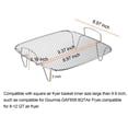 thumbnail image 2 of Estante para freidora de aire de 9,37 pulgadas Compatible con Gourmia GAF858, accesorios de acero inoxidable para freidora de aire de 8 a 12QT, 2 of 5
