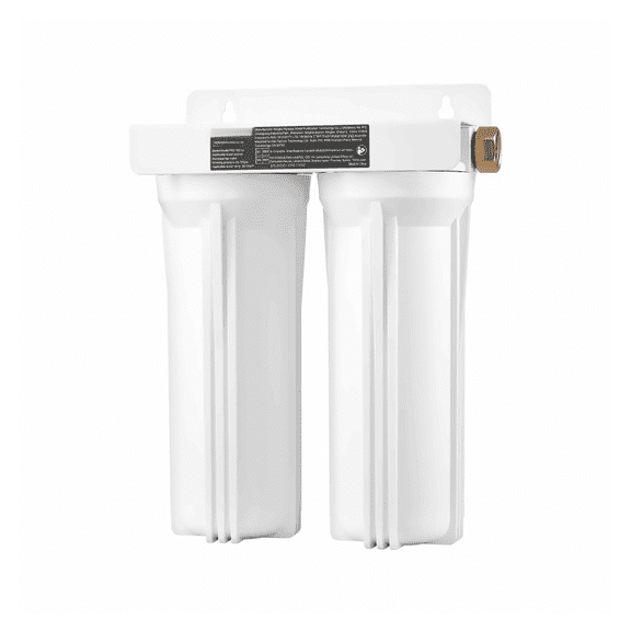 RV Water Filter System 2-Stage - Camper Water Filtration for Travel Trailer, Boat - 4500 Gallon Capacity, 2.9 GPM Flow Rate - PP CTO Filters