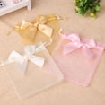 thumbnail image 5 of 20pcs/lot New Organza Gift Bag Bowknot Wedding Candy Bags Exquisite Jewelry Packing Drawstring Pouch Wholesale 9 black 10x15cm, 5 of 6
