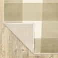thumbnail image 6 of Avalon Home Gracie Gingham Plaid Area Rug, 5'3" X 7'3", Beige/ Ivory, 6 of 10