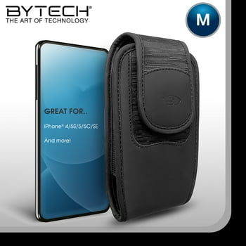 Bytech Medium Vertical Universal  Holster Case  Compatible with iPhone 4, iPhone 5S, iPhone 5, iPhone 5C, iPhone SE and More