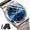 Silver Blue, variant on Men's Personality Ultra-Thin Simple Casual Waterproof Luminous Calendar Quartz Watch