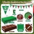 thumbnail image 2 of Football Party Decorations Kit for 24 Guests - 99Pcs Tableware with Dinner Plates, Dessert Plates, Cups, Napkins, Tablecloth & Banner, Supplies and Favors for Birthday, Tailgate, Game Day (Football), 2 of 4