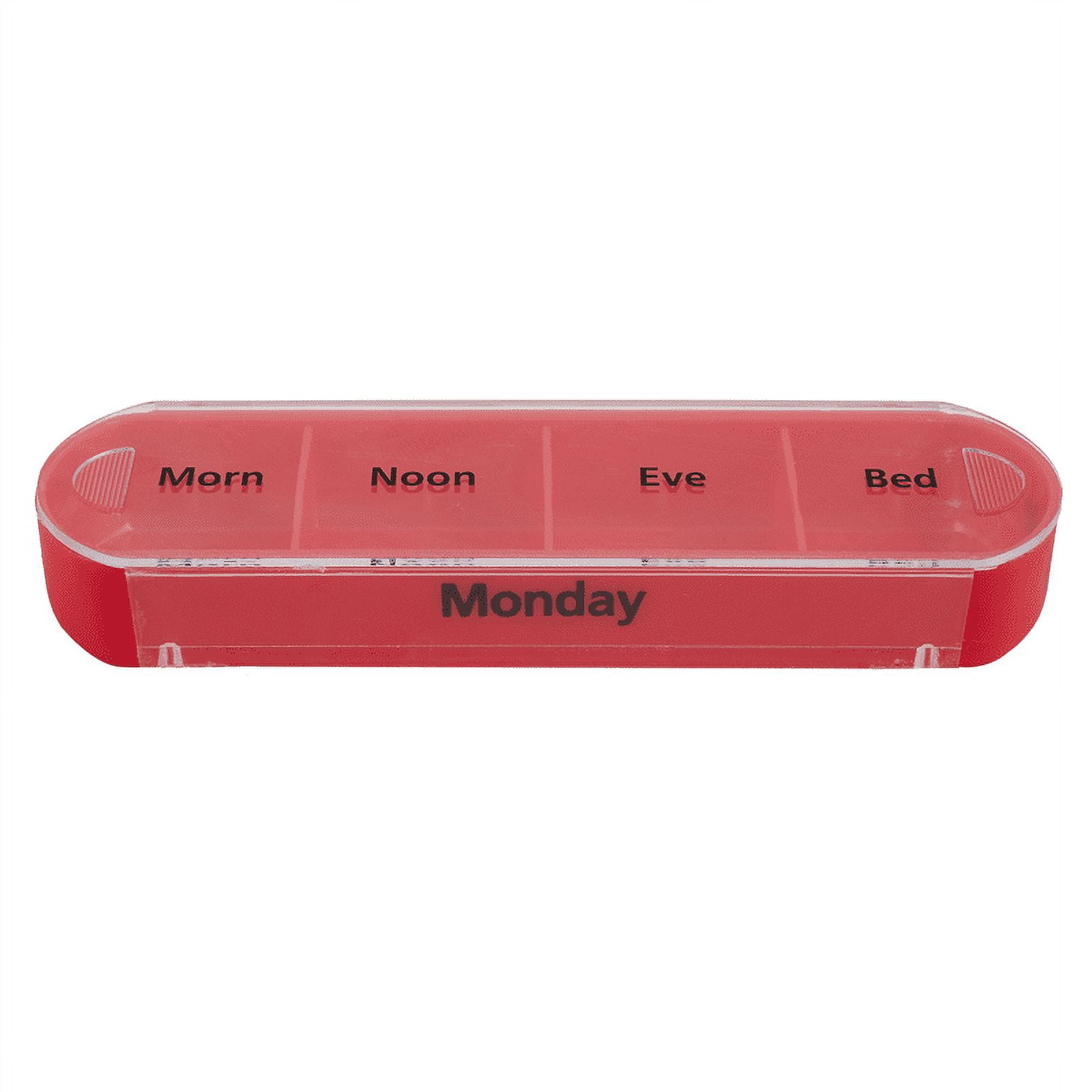 3Pc 28 Squares Weekly Tablet Pill Box Holder Medicine Storage Organizer Container Case