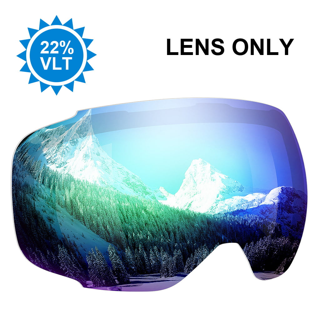 ENKEEO Ski Goggles Detachable Dual Layer Anti-Fog Lens 100% UV400 Protection Be 